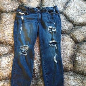 Lane Bryant distressed jeans